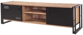 TV galds Kalune Design Cosmo Rex, brūna krās./melna krās., 180 cm x 45 cm x 50 cm