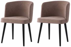 Toolide komplekt Kalune Design Soft 4111 V2 974NMB1916, matt, must v./tume beež värv, 57 cm x 57 cm x 81 cm, 2 tk