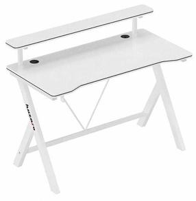 Arvutimängulaud Huzaro Hero 1.9, 120 cm x 56 cm, 73 cm, valge v.