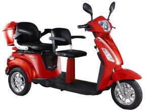 Elektrinis triratis mopedas - motoroleris MS04EEC, 20000 mAh, 1 kW (pažeista pakuotė)