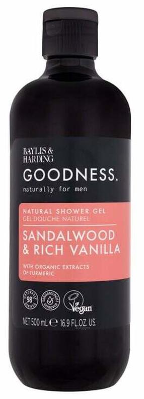 Гель мытья тела для мужчин Baylis & Harding Goodness Sandalwood & Rich Vanilla, 500 мл