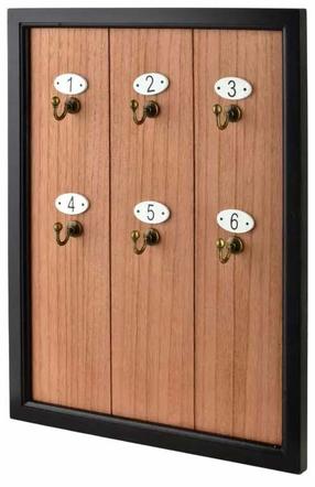 Atslēgu pakaramais Mondex Stacy, 1.5 x 30 x 40 cm, brūna krās./melna krās.
