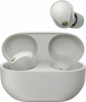 Bezvadu austiņas Sony WF-1000XM5, sudraba krās.