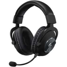 Bezvadu spēļu austiņas Logitech G Pro X Lightspeed Wireless 981-000907, melna krās.