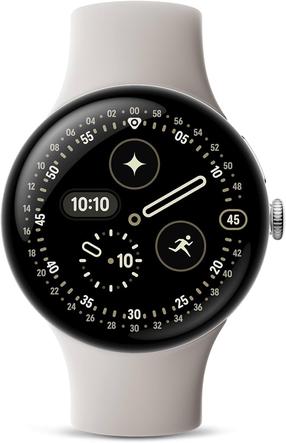 Умные часы Google Pixel Watch 4 45mm GA09308-EU, серебристый цв./porcelain цв.