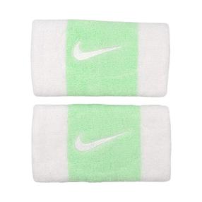 Riešinės Nike Swoosh Doublewide N0001586117OS, balta sp./žalia sp., 2 vnt.