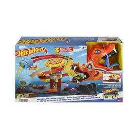 Automobilių trasa Mattel Hot Wheels City Pizza Slam Cobra Attack, įvairių spalvų