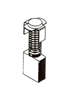 Šepetėlis Haushalt 30-99-036-H, 7 mm x 15 mm x 20 mm, 2 vnt.