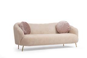 Sofa Hanah Home Istiridye 560ARE1352, šviesiai ruda sp., 90 x 215 cm x 80 cm