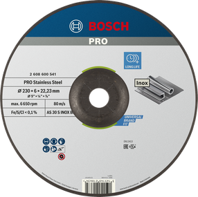 Шлифовальный диск Bosch 2608600541, 230 мм x 22 мм