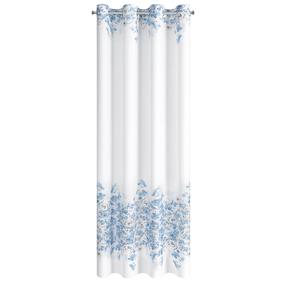 Naktinė užuolaida Noa ZKKS-01, balta sp./žydra sp., 140 cm x 250 cm