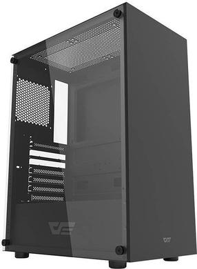 Datora korpuss darkFlash DK100, caurspīdīga krās./melna krās.