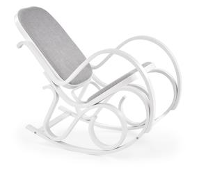 Krėslas Max Bis Plus, balta sp./pilka sp., 90 cm x 52 cm x 95 cm