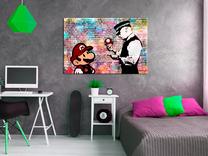 Reprodukcija Artgeist Banksy: Colourful Brick N6837PWD, 60 cm x 40 cm