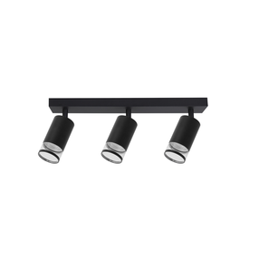Šviestuvas lubų Light Prestige Virella, GU10, 3 x 8 W, juoda sp. / juoda sp.