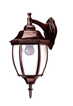 Sieninis lauko šviestuvas Domoletti EL-560DN, 100W, E27, IP44, juoda sp./raudona sp., 21 cm x 51 cm