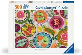 Dėlionė Ravensburger Delicious Picknick, 36 cm x 49 cm, 500 vnt., įvairių spalvų