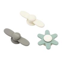 Žaislų rinkinys kūdikiams Vanilla Copenhagen Suction Spinner, įvairių spalvų, 3 vnt.