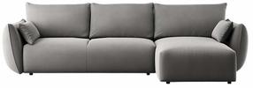 Kampinė sofa - lova Cosmopolitan Design Matera Salvador 17, pilka sp., dešininė, 173 x 253 cm x 86 cm