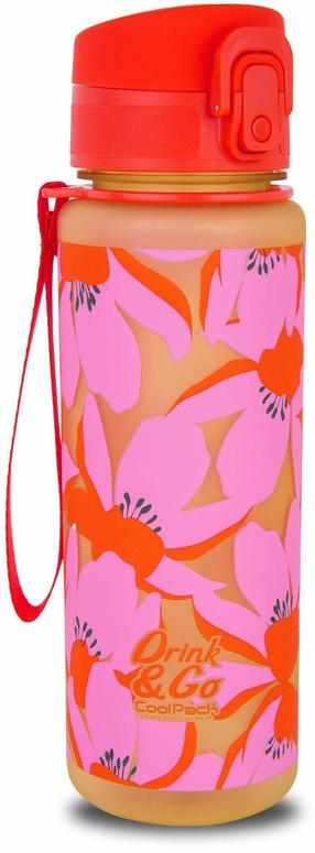 Veepudel CoolPack Brisk Flores, kollane v./roosa v., tritaan, 0.6 l