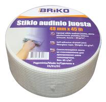 Stiklo pluošto juosta Briko Self adhesive mesh tape, stiklo pluoštas, 45 m x 48 mm