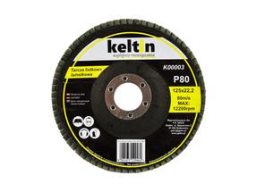 Žiedlapinis šlifavimo diskas Kel K00003, 125 mm x 22.2 mm