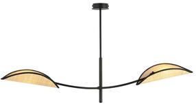 Светильник потолочный Emibig Lotus 2 1108/2, E14, 2 x 10 Вт, черный цв./песок цв. / черный цв.