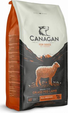 Sausas šunų maistas Canagan Grass Fed Lamb, ėriena, 2 kg