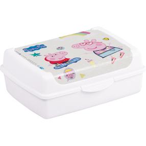 Konteiners pārtikai Keeeper Peppa Pig, 1 l, 17 cm x 13 cm, balta krās./rozā krās.