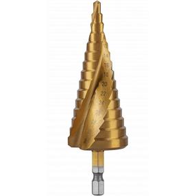 Pakopinis grąžtas GE HT6D326 HT6D326, varis, hss-tin, hex 1/4, 4-32 mm x 10.2 cm