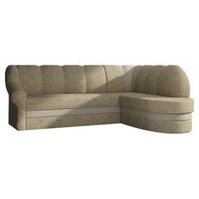 Kampinė sofa Benano Berlin 03, Soft 33, šviesiai ruda sp., dešininė, 180 x 250 cm x 85 cm