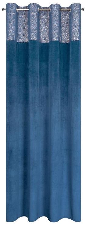Naktinė užuolaida ZKLU-03, šampano sp./tamsiai mėlyna sp., 140 cm x 250 cm