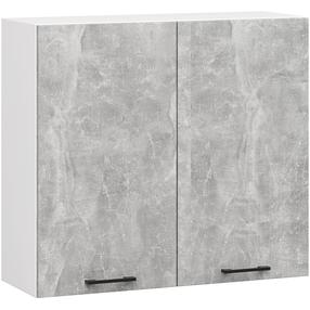 Viršutinė virtuvinė spintelė Akord Oliwia, balta sp./pilka sp., 80 cm x 30 cm x 72 cm