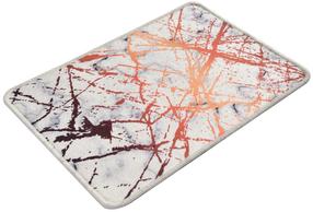 Vonios grindų kilimėlis Foutastic Shine, balta sp./raudona sp., 60 cm x 40 cm