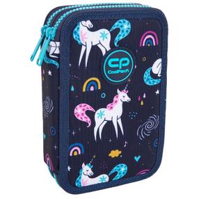 Pinal, koos tarvikutega CoolPack Jumper 2 Mrs Unicorn, 19.5 cm x 12.5 cm, sinine v./valge v./roosa v.