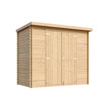 Sodo namelis Timbela M310C1, 142 cm x 239 cm x 200 cm, ruda sp.