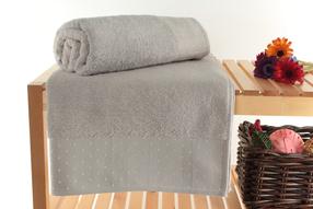 Vonios rankšluosčių rinkinys Foutastic Pythyrcyk Bath Towel Set 321SHS1433, balta sp./pilka sp., 140 cm x 70 cm, 2 vnt.