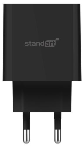 Telefona lādētājs Standart GT-RJ334, USB, melna krās., 18 W