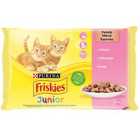 Влажный корм для кошек Friskies Junior, 0.085 кг x 4 шт.