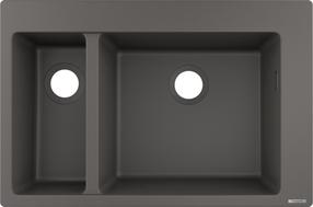 Virtuvinė plautuvė Hansgrohe Built-In Sink S510-F635, silikatas, 77 cm x 51 cm x 19 cm, akmens pilka