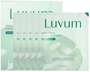 Näomaskide komplekt Luvum Green Citrus Vitamin C Gel Plus, 5 tk