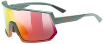 Sporta saulesbrilles Uvex Sportstyle 235, 140 mm, sarkana krās./zaļa krās.