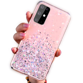Telefono dėklas Fusion Accessories Glue Glitter for Apple iPhone 13 Pro, Apple iPhone 13 Pro, rožinė