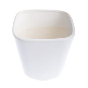 Puķu pods Dobilas 5001, keramika, Ø 19 cm, balta krās.