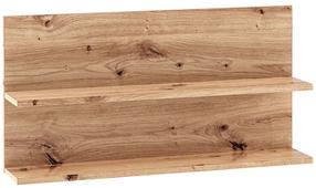 Sieninė lentyna ADRK Evi, ąžuolo sp., 39 cm x 15 cm x 80 cm