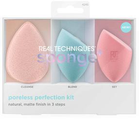 Meigikäsn Real Techniques Poreless Perfection Kit, 3 tk, sinine v.
