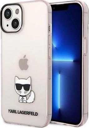 Чехол для телефона Karl Lagerfeld Choupette Body KLHCP14MCTTRI, прозрачный цв./розовый цв., Apple