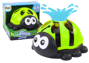 Fontanas Lean Toys Splash Ladybug, juoda sp./žalia sp.