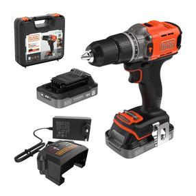 Akumulatora skrūvgriezējs - urbis ar bateriju Black & Decker BCD383D2XK-QW, 18 V, 2 Ah