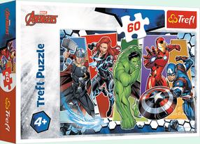 Puzle Trefl The Avengers Invincible 17357, 22 cm x 33 cm, 60 gab., daudzkrāsaina